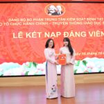 Chi bộ Tổ chức hành chính – Truyền thông giáo dục sức khỏe kết nạp đảng viên mới