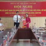CÔNG BỐ QUYẾT ĐỊNH BỔ NHIỆM PHÓ GIÁM ĐỐC BỆNH VIỆN ĐA KHOA CẨM PHẢ