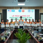 Bế giảng Khóa đào tạo dịch tễ học thực địa cơ bản đầu tiên dành cho cán bộ y tế dự phòng tuyến xã