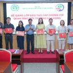 BẾ GIẢNG LỚP ĐÀO TẠO QUAN TRẮC MÔI TRƯỜNG LAO ĐỘNG TẠI THÀNH PHỐ QUẢNG NINH
